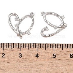 Подвески из латуни с прозрачным стеклом KK-N254-53P