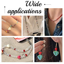 32 шт. 4-цветные латунные бусины для выпечки KK-PH0009-92