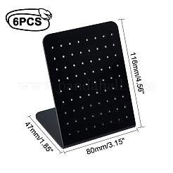 Акриловые подставки для серег с наклонной спинкой и 72 отверстием EDIS-WH0022-21B