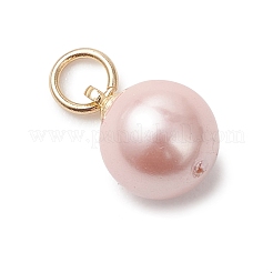 6 шт. 2-х цветные круглые подвески-жемчужины&nbsp;PALLOY-JF04978