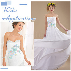 2 шт кружевная вышивка швейное волокно DIY-ME0001-42B