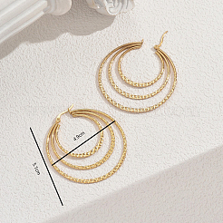 Тройные серьги-кольца из нержавеющей стали ZM0162