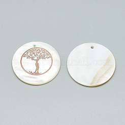 Подвески из пресноводных оболочек SHEL-Q016-013RG