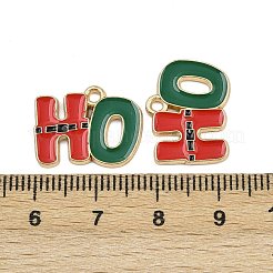 Подвески из сплава и эмали с рождественской тематикой ENAM-Z023-01G-05