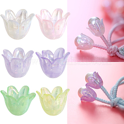 600шт 6 цвета акриловые колпачки для бусин&nbsp;OACR-SP0001-59