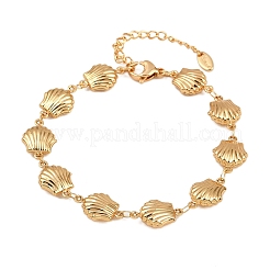 Браслеты-цепочки с изображением морских животных из нержавеющей стали 304 BJEW-D359-15A-G