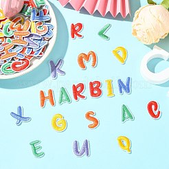 130 шт. 26 стиля полиэстеровых и хлопковых вышитых тканевых нашивок&nbsp;PATC-CJ0001-08