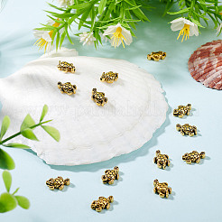 200 шт. бусины из сплава в тибетском стиле TIBEB-GO0001-10