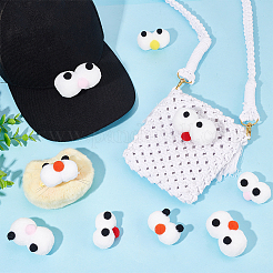 32 шт. 8 стиля полиэстеровый фетр ремесло мультяшные глазные яблоки DIY-NB0008-87