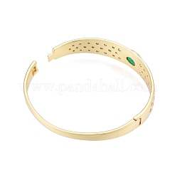 Овальный шарнирный браслет из циркония BJEW-G651-10G-05