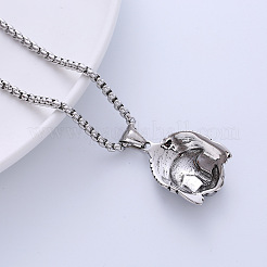 Винтажные мужские панк-ожерелья с подвеской в виде индейского орла из нержавеющей стали 304 BQ9040