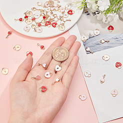 Подвески из эмали и сплава&nbsp;ENAM-SC0001-66LG