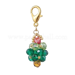 Подвесные украшения из стеклянных бусин ручной работы HJEW-MZ00383-01