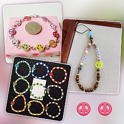 4 нити синтетических бирюзовых бусин G-BC0001-54A-03