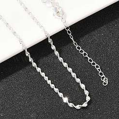 Сингапурские цепочки толщиной 2 мм для мужчин и женщин&nbsp;NJEW-L012-02S