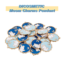 40шт 2 цвета сплава эмалевые подвески&nbsp;ENAM-DC0001-17