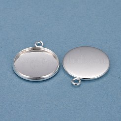 Оправы для подвесок из нержавеющей стали 304 в виде кабошонов&nbsp;LS-X-STAS-F191-14S-F