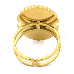 Натуральный тигровый глаз кольца палец RJEW-Q822-53G-02