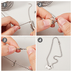 201 шариковая цепь из нержавеющей стали DIY-SP0001-09C