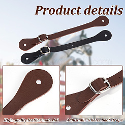 4 комплект ремней для шпор из кожи двух цветов FIND-OC0003-55