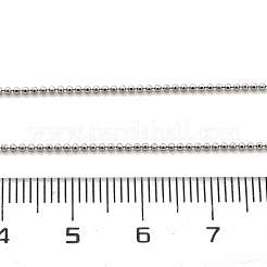 1 мм латунная шариковая цепочка регулируемые слайдеры ожерелья KK-K398-28P