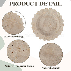 Мраморные тарелки для украшений AJEW-WH20020-239B