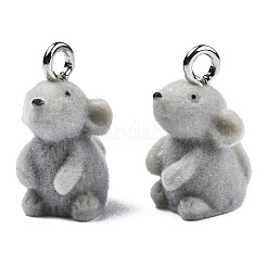 Кулоны из флокированной смолы&nbsp;LS-X-RESI-N032-06