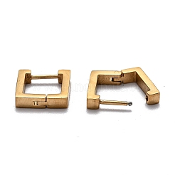 Квадратные серьги-кольца Huggie Hoop из нержавеющей стали 304 STAS-J033-09A-G