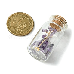 Украшение бутылки желаний прозрачное стекло&nbsp;AJEW-JD00011-03