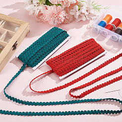 Плетеные ленты из полиэстера длиной 10 м.&nbsp;SRIB-WH0011-209B