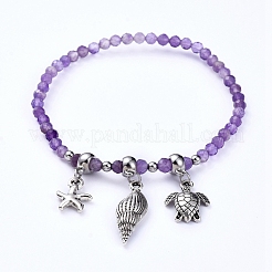 Браслеты из натурального смешанного драгоценного камня&nbsp;BJEW-JB05108