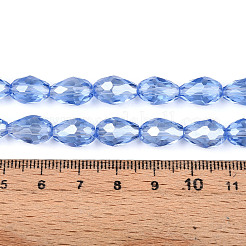 Стеклянные бусины с гальваническим покрытием &nbsp;LS-EGLA-R008-11x8mm-6