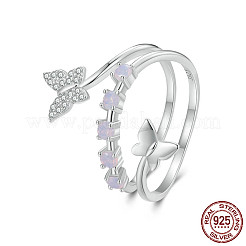 925 серебряное кольцо-манжета с кубическим цирконием WG8B708-01