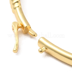 Женский латунный браслет на петлях с фианитами BJEW-K229-02G