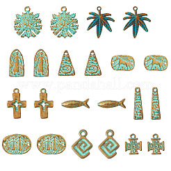 22шт 11 стиля бусины из сплава в тибетском стиле&nbsp;FIND-TA0008-63