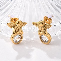 Серьги-гвоздики из нержавеющей стали 304&nbsp;EJEW-R026-02G