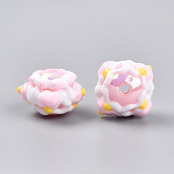 Непрозрачные акриловые бусины SACR-YW0002-01B