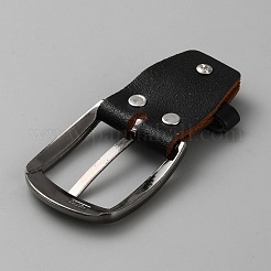 Роликовые пряжки из сплава и воловьей кожи FIND-WH0421-165