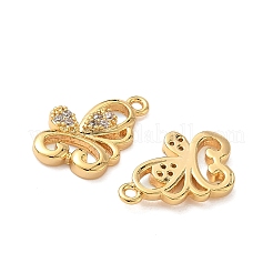 Латунные микропаве прозрачные подвески с фианитом&nbsp;KK-B160-09G