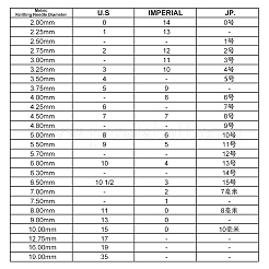 Латунные вязальные цепочки для счетчика рядов HJEW-NB00130