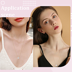 15шт латунные прозрачные кубические циркониевые многожильные звенья&nbsp;KK-BBC0019-93G