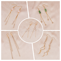 10 шт. 5 стиля латунная цепочка кисточка большие подвески KK-HY0003-69