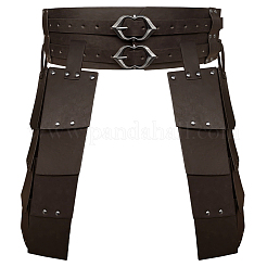 Средневековый латный доспех из искусственной кожи на бедра и талию AJEW-WH20054-091B