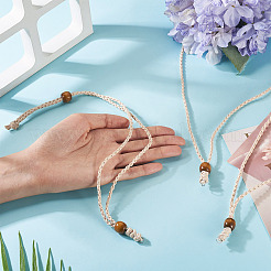 Изготовление ожерелий из вощеного полиэфирного шнура с регулируемой длиной&nbsp;NJEW-TAC0031