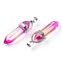 Ограненные стеклянные подвески&nbsp;GLAA-CJC0001-16C