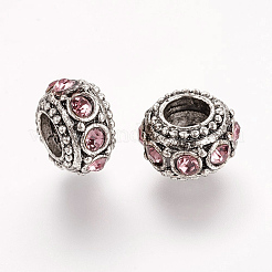 Старинное серебро покрытием горный хрусталь сплава бисер RB-J503-23AS