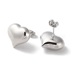 Латунная серьга-гвоздик с реечным покрытием EJEW-H099-01P