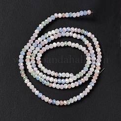 Стеклянные бусины с гальваническим покрытием  EGLA-S192-001A-B14