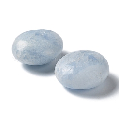 Натуральные целестиновые/целестиновые овальные целебные камни DJEW-PW0013-49A