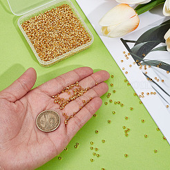 2000шт латунные обжимные бусины&nbsp;KK-ME0003-33G